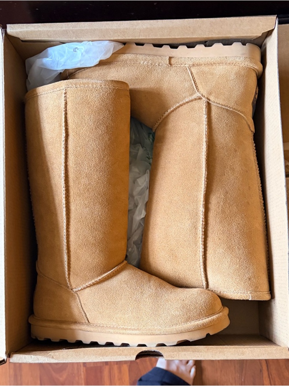 BearPaw Elle Tall Boots - Saddle Brown